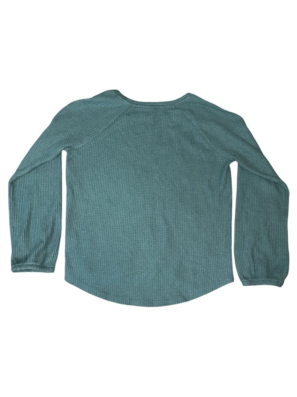 ⭐️5FOR$25⭐️ Cat & Jack Teal Long Sleeve Waffle-Knit Top
